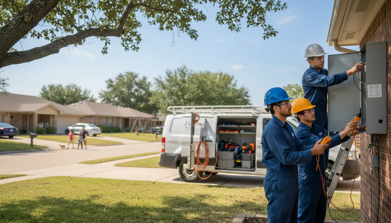 Certified electrician providing emergency electrical services in New Plymouth, OH